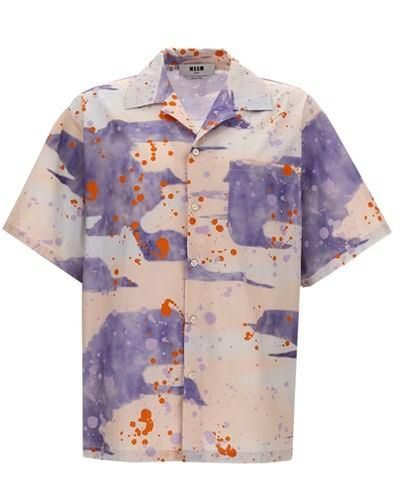 MSGM Camicia stampa camouflage - Multicolore
