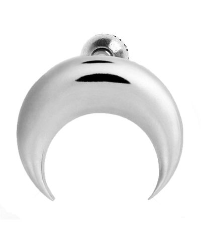 Marine Serre 'moon Stud' Single Earrings - Metallic