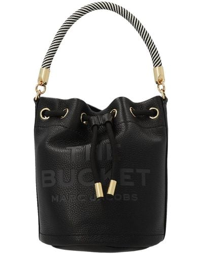 Marc Jacobs Beuteltasche 'The Leather Bucket Bag' - Schwarz