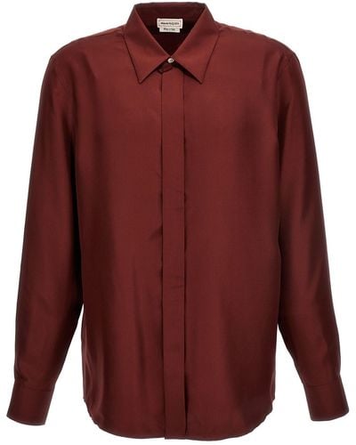 Alexander McQueen Silk Shirt - Red
