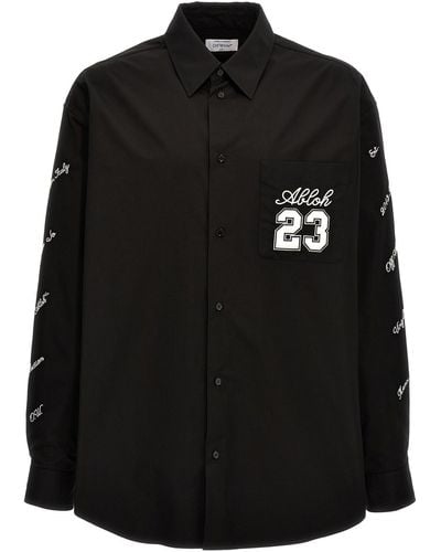 Off-White c/o Virgil Abloh '23 Logo Heavycoat' Shirt - Black