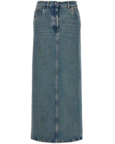 Prada Gonna lunga denim - Blu