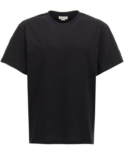 Alexander McQueen Contrast Band T-shirt - Black