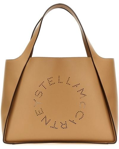 Stella McCartney Schopper-Tasche "The Logo Bag" - Braun