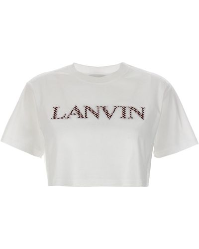 Lanvin 'curb' Cropped T-shirt - Multicolour