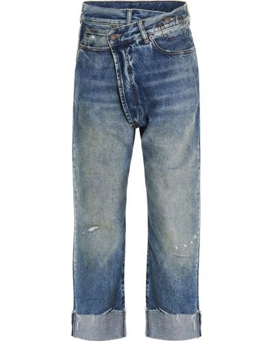 R13 'cross Over' Jeans - Blue