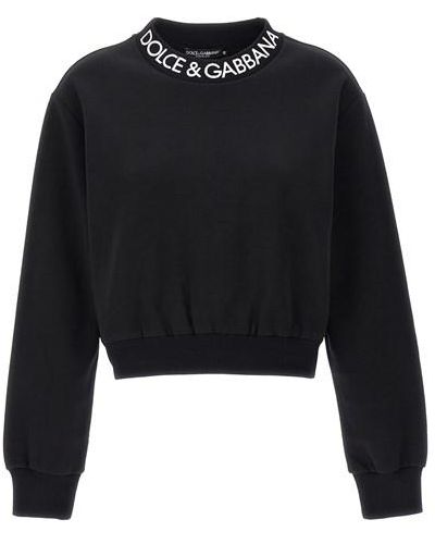 Dolce & Gabbana Logo Embroidery Sweatshirt - Black