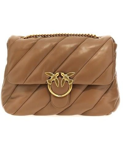 Pinko Tracolla 'Big Love Bag Puff Maxi Quilt' - Marrone