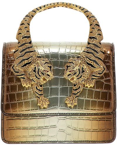 Roberto Cavalli Mittlere Handtasche "Roar" - Mehrfarbig