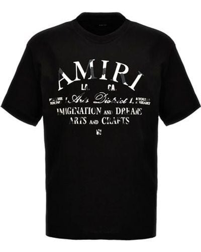 Amiri 'distressed Arts District' T-shirt - Black