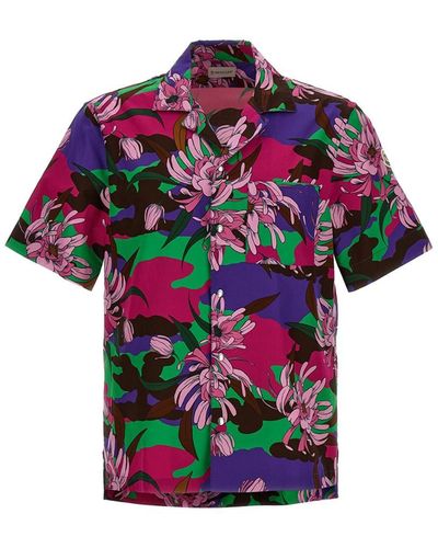 Moncler All Over Print Bowling Shirt - Multicolour