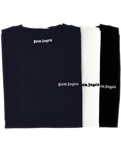 Palm Angels 3-pack T-shirt 'Classic Logo' - Blu