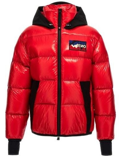 3 MONCLER GRENOBLE 'marcassin' Down Jacket - Red