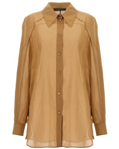 Alberta Ferretti Cotton Shirt - Brown