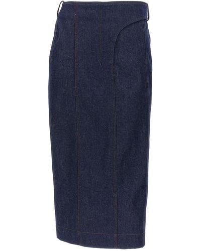 Jacquemus 'la Jupe De-nîmes Obra' Skirt - Blue