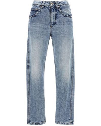 Brunello Cucinelli Jeans "Straight Leg Mid Rise" - Blau