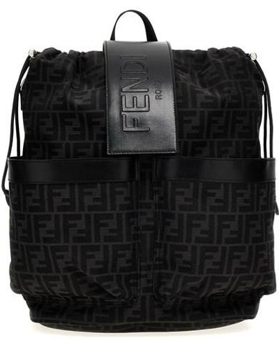 Fendi 'strike Medium' Backpack - Black