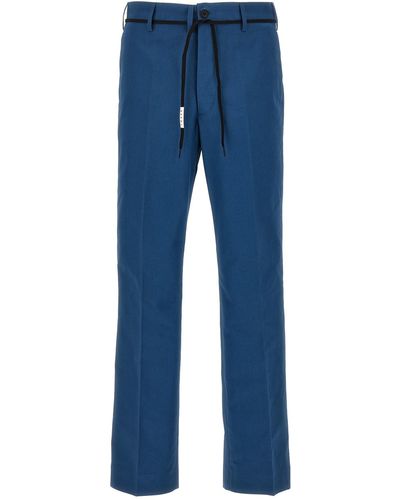 Marni Gabardine Trousers - Blue