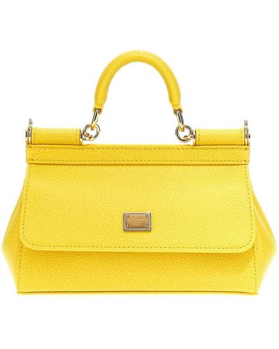 Dolce & Gabbana 'sicily' Small Handbag - Yellow