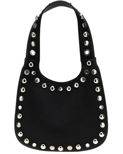 Panconesi 'diamanti Saddle Bag S' Handbag - Black