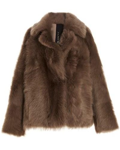 Blancha 'toscana' Reversible Fur Coat - Brown