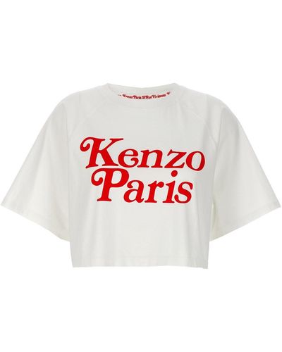 KENZO Cropped-T-Shirt - Rot
