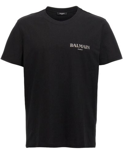 Balmain T-Shirt "Silver Vintage" - Schwarz