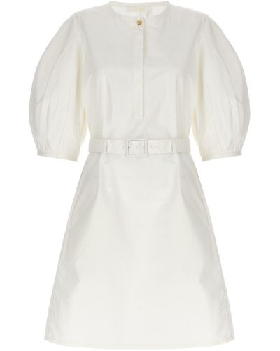 Chloé Belt Dress At The Waist - White