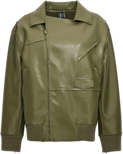 Norma Kamali Moto Casual Jackets, Parka Green | Lyst UK