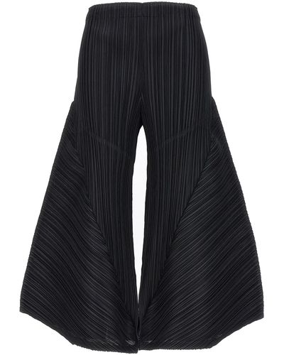 Pleats Please Issey Miyake 'thicker Bottom' Trousers - Blue