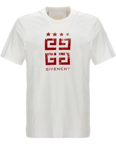 Givenchy T-Shirt "4G Stars" - Weiß
