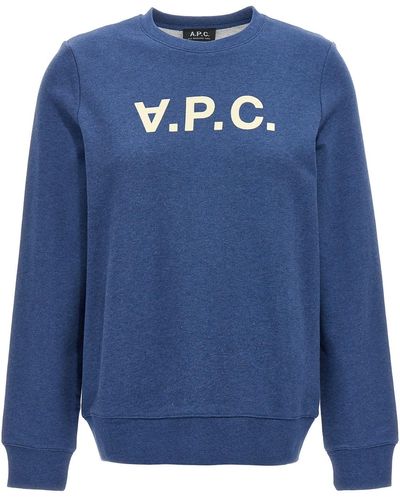 A.P.C. Sweatshirt "Viva" - Blau