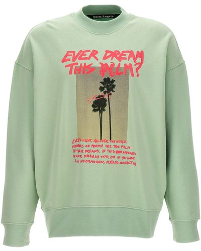 Palm Angels Sweatshirt "Palm Dream" - Grün