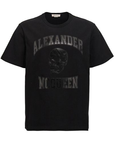 Alexander McQueen T-Shirt Mit Logodruck - Schwarz