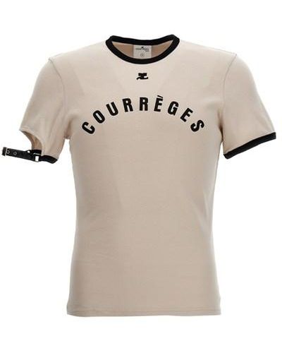 Courreges Logo Print T-shirt - Multicolor