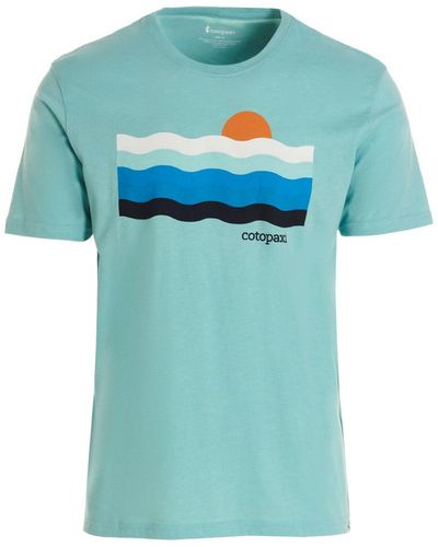 COTOPAXI T-Shirt 'Disco Wave' - Blau