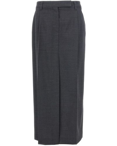 Brunello Cucinelli Long Pence Skirt - Grey