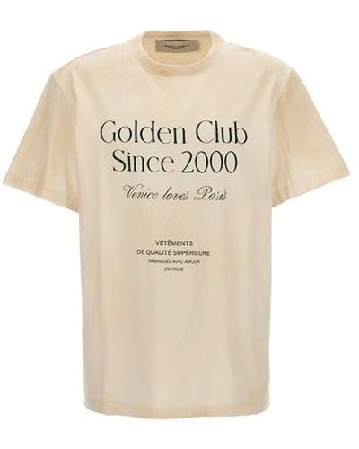 Golden Goose T-shirt stampa logo - Neutro