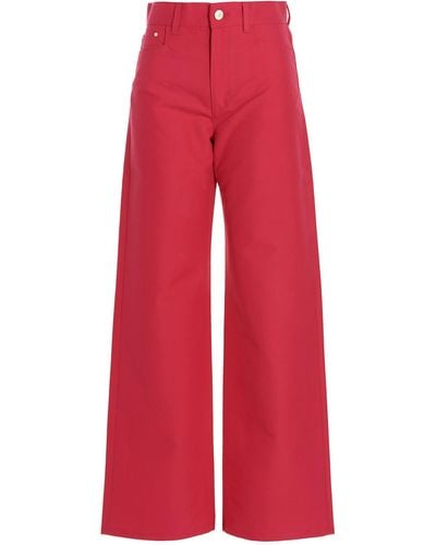Wandler 'flare' Trousers - Red