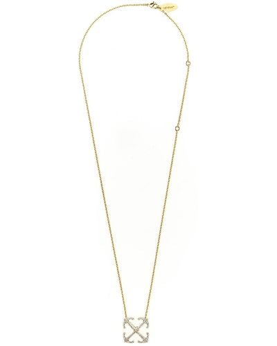 Off-White c/o Virgil Abloh 'arrow Strass' Necklace - White