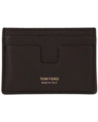 Tom Ford Kartentui Mit Logo-Druck - Weiß