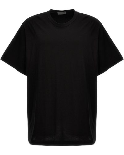 Yohji Yamamoto T-Shirt Mit Rundhalsausschnitt - Schwarz