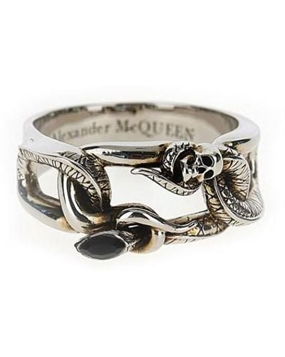 Alexander McQueen 'jewelled' Ring - Gray