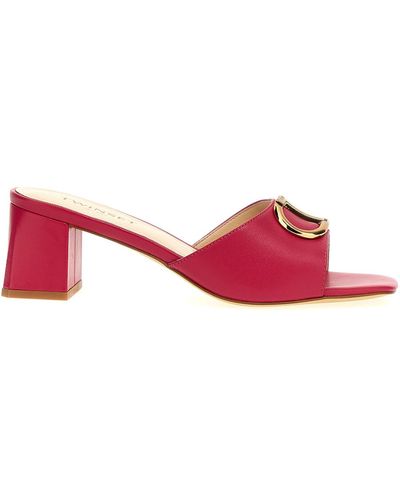 Twin Set Logo Sandals - Red
