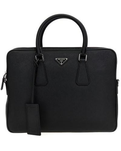 Prada Saffiano Handbag - Black