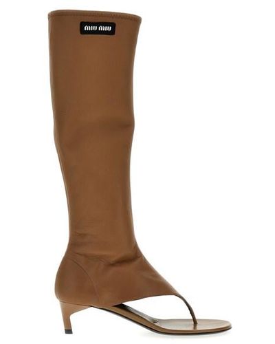 Women's Miu Miu Over-the-knee boots from $751 | Lyst