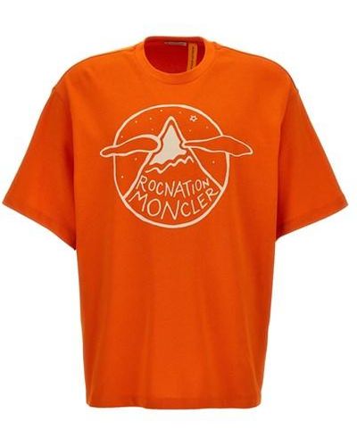 Moncler Genius T-shirt Roc Nation by Jay-Z - Arancione