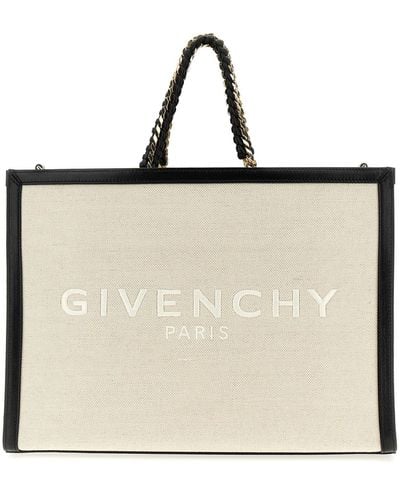 Givenchy Mittlere Schopper-Tasche "G Tote" - Natur