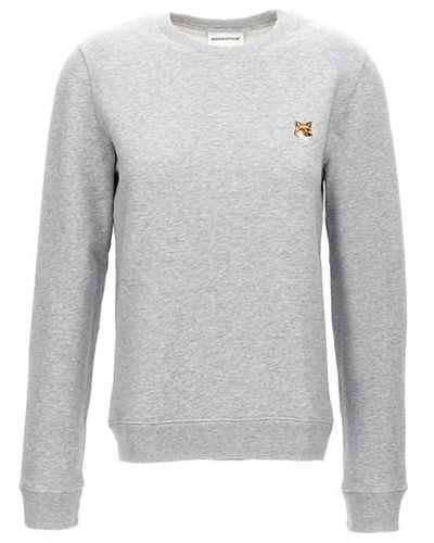Maison Kitsuné 'fox Head' Sweatshirt - Gray