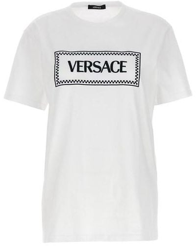 Versace T-shirt ricamo logo - Grigio